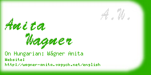 anita wagner business card